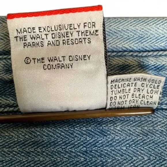 Vintage 90s Mickey Inc. Denim Long Sleeve Shirt - Extra Large - Rare! - Picture 4 of 14